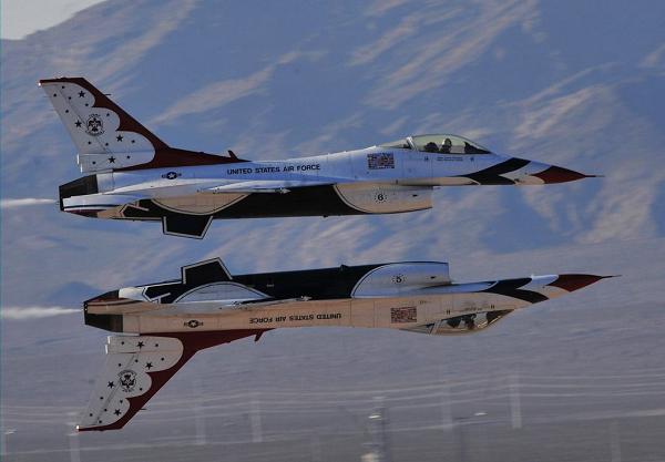 Air Force Thunderbirds Aerobatics at Gowen Thunder Airshow - Supported by Support Our Troops<sup>®</sup>