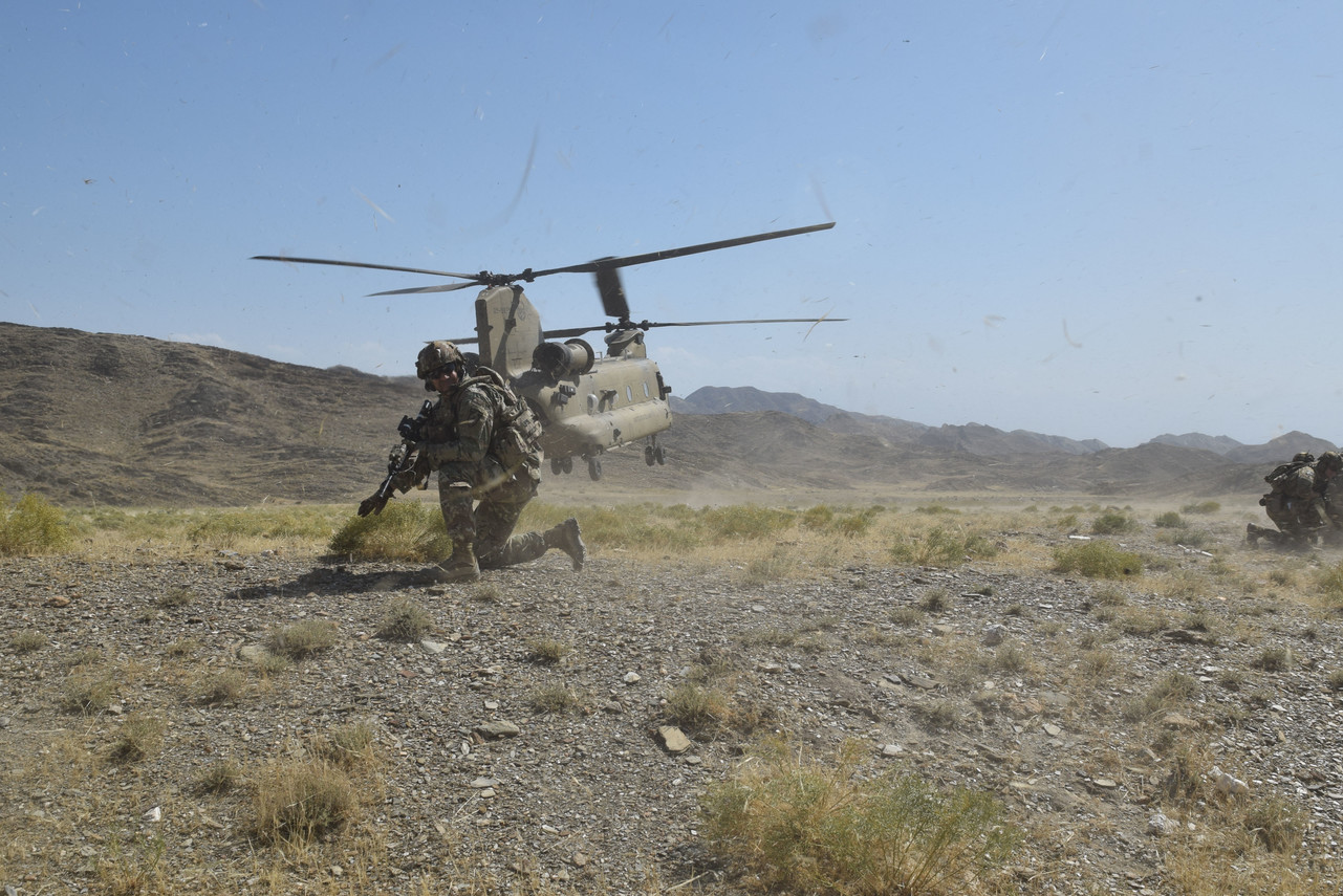 Advisors from the 2nd Security Force Assistance Brigade conducting advising during their 2019 deployment to Afghanistan.