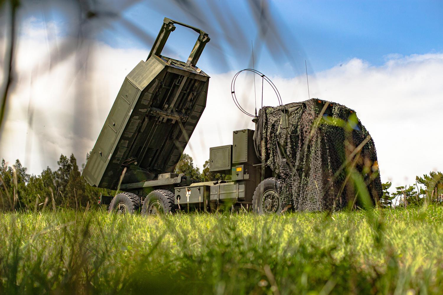 U.S. Marine Corps High Mobility Artillery Rocket Systems with 3rd Battalion, 12th Marines conduct a fire mission during Exercise Noble Jaguar 2021 within the Central Training Area on Okinawa, Japan, Sept. 30, 2021. The Marine Corps and Navy leveraged integrated command and control and joint sensors to expand battlefield awareness, share targeting data, and conduct long-range precision strikes in support of sea control and sea denial in contested maritime environments. III Marine Expeditionary Force executed these actions as a part of an integrated operation with 7th Fleet to maintain readiness and demonstrate U.S. resolve to preserve regional security. Photo by Lance Cpl. Ujian Gosun.  Your donations for yellow ribbon care package support boosts the morale of active duty deployed service members like these worldwide.